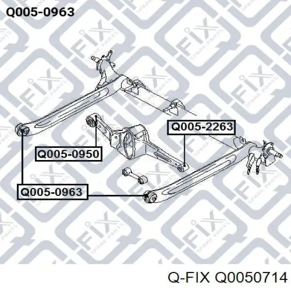 Сайлентблок переднего нижнего рычага Q-fix Q0050714