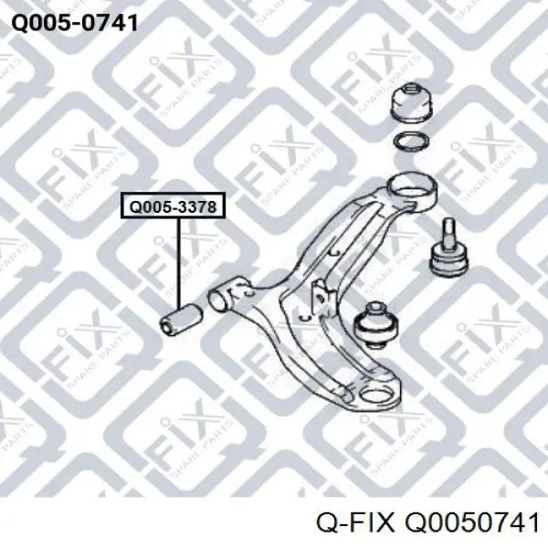 Сайлентблок переднего нижнего рычага Q0050741 Q-fix