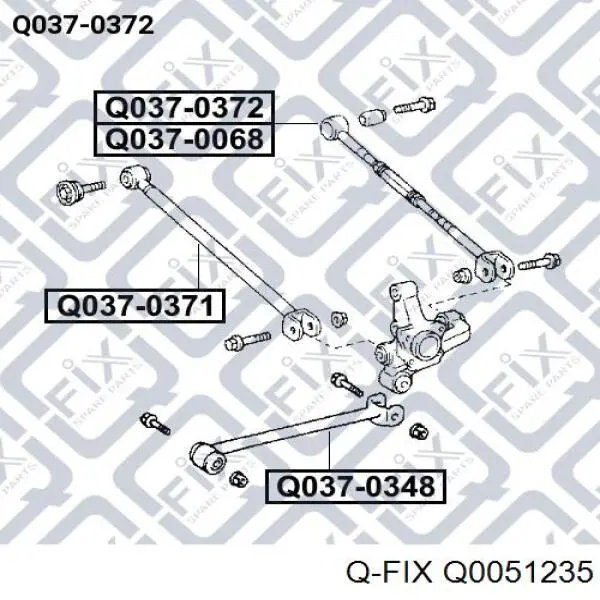 Q0051235 Q-fix Сайлентблок задней поперечной тяги