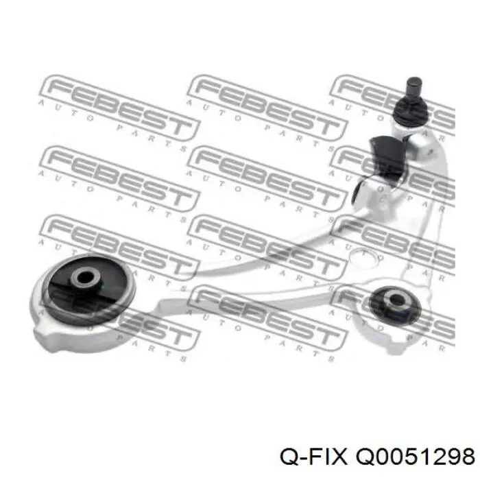 Сайлентблок передней подвески Q-fix Q0051298 цена, от 25.37 USD