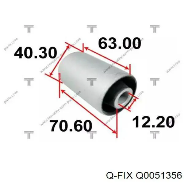 Сайлентблок переднего нижнего рычага Q-fix Q0051356