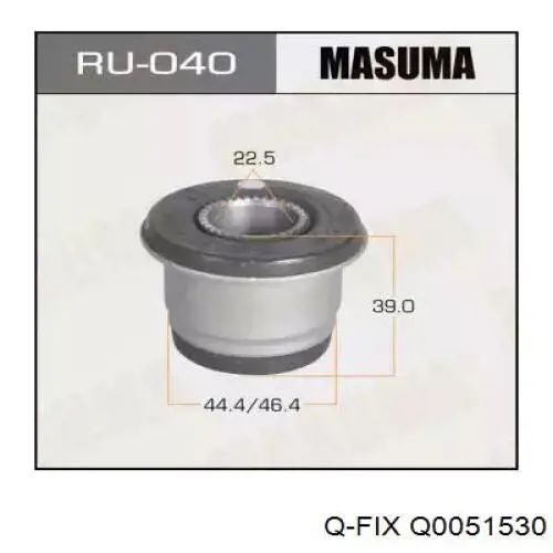 Сайлентблок переднего верхнего рычага Q0051530 Q-fix