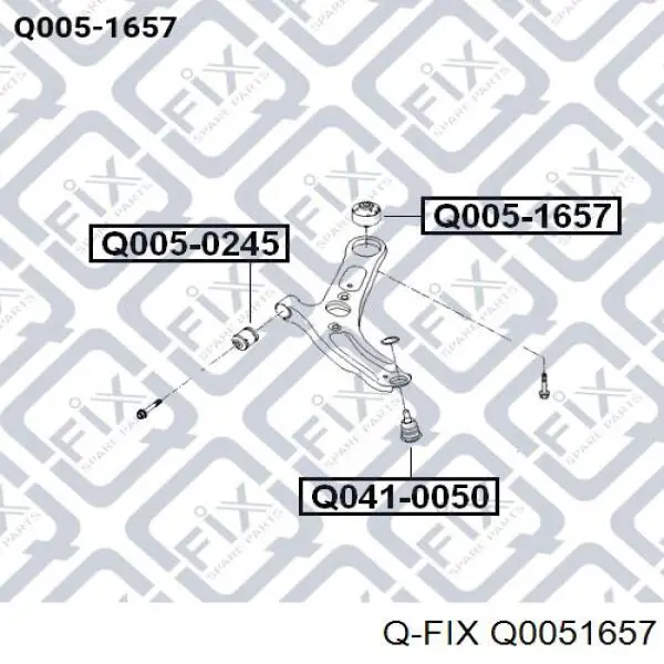 Сайлентблок переднего нижнего рычага Q0051657 Q-fix