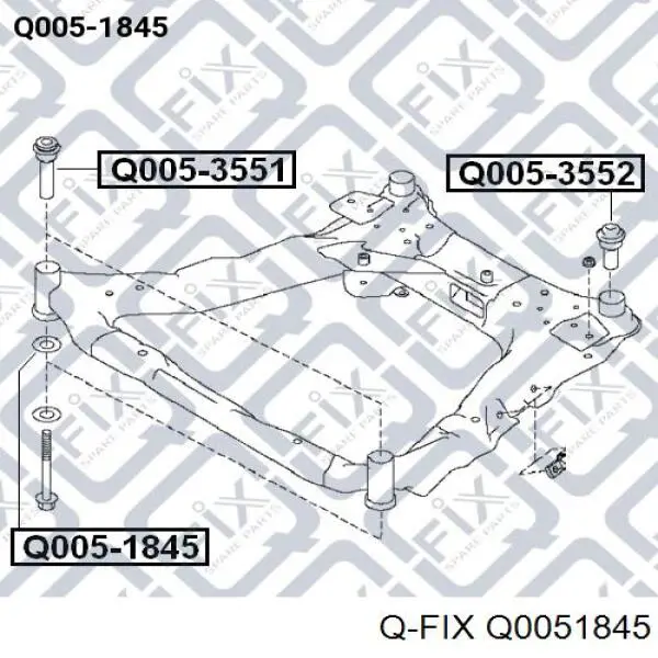 Сайлентблок Q0051845 Q-fix