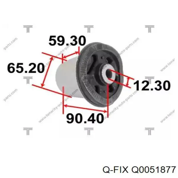 Q0051877 Q-fix Сайлентблок балки моста