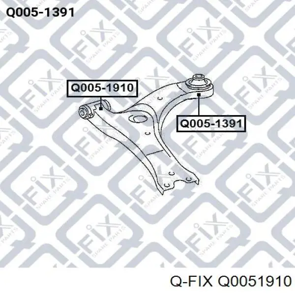 Сайлентблок переднего рычага Q0051910 Q-fix