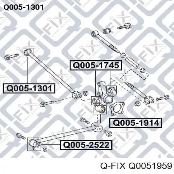 Q0051959 Q-fix Сайлентблок цапфы