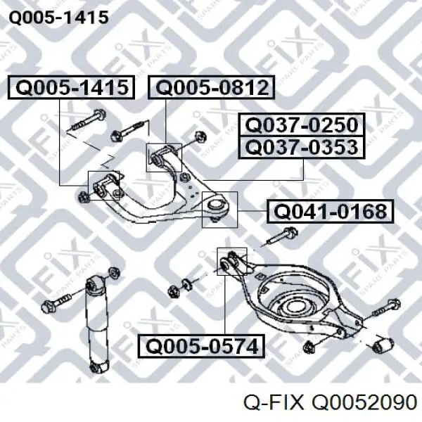 Q0052090 Q-fix Сайлентблок задней тяги