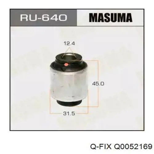 Сайлентблок заднего кулака Q-fix Q0052169 цена, от 5.11 USD