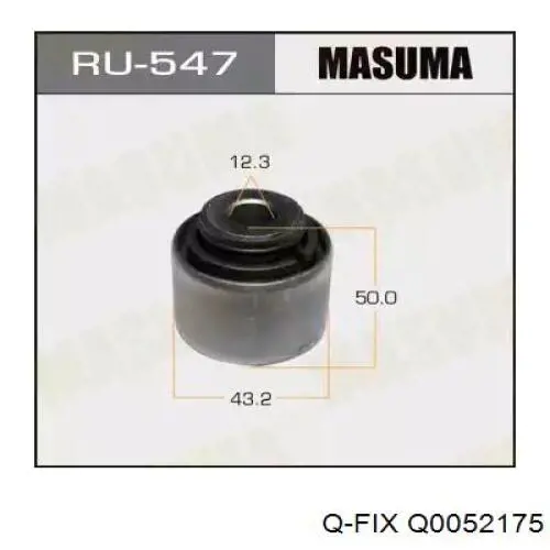 Полиуретановый сайлентблок заднего нижнего рычага Q-fix Q0052175 цена, от 18.59 USD