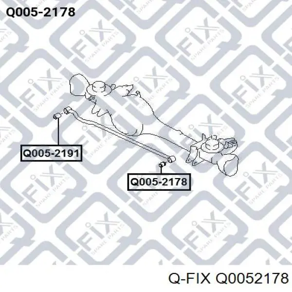 Сайлентблок задней реактивной тяги  Q-FIX Q0052178