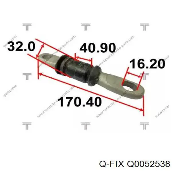 Сайлентблок переднего нижнего рычага Q-fix Q0052538