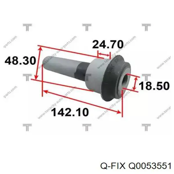 Сайлентблок передней балки Q-fix Q0053551 цена, от 15.71 USD