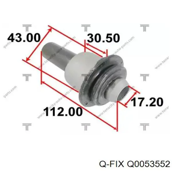 Q0053552 Q-fix Сайлентблоки передней балки