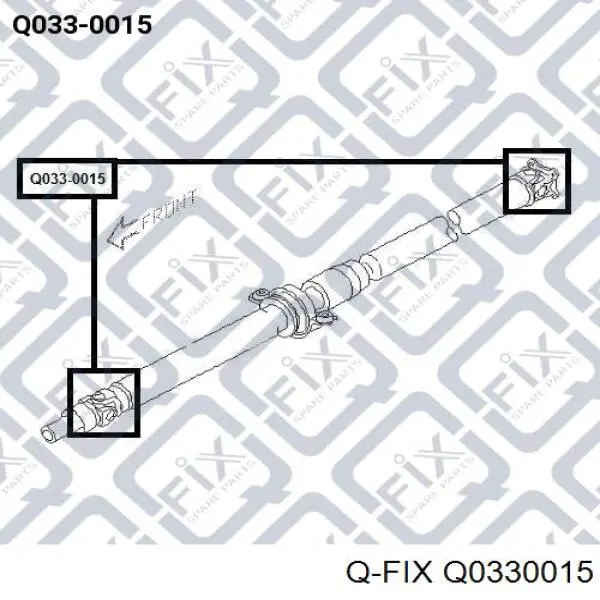 Крестовина карданного вала заднего Q0330015 Q-fix