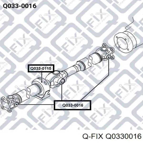 Крестовина карданного вала заднего Q0330016 Q-fix