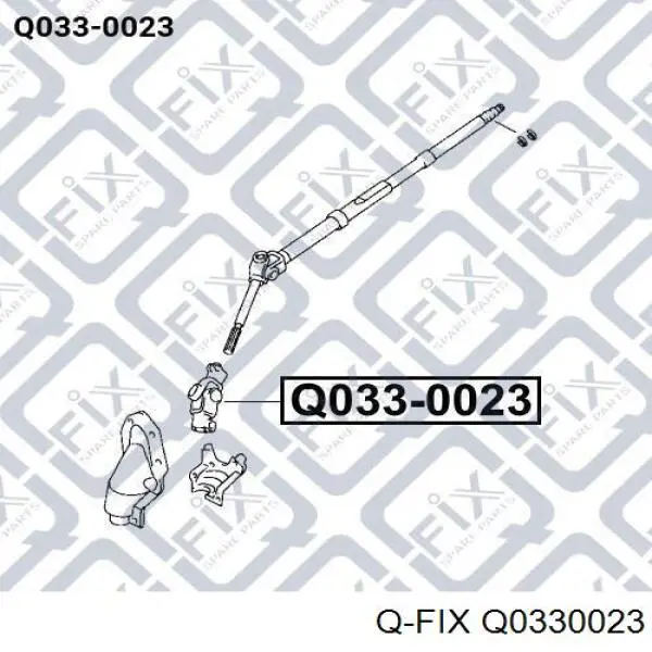 Articulación, columna de dirección, inferior Q0330023 Q-fix