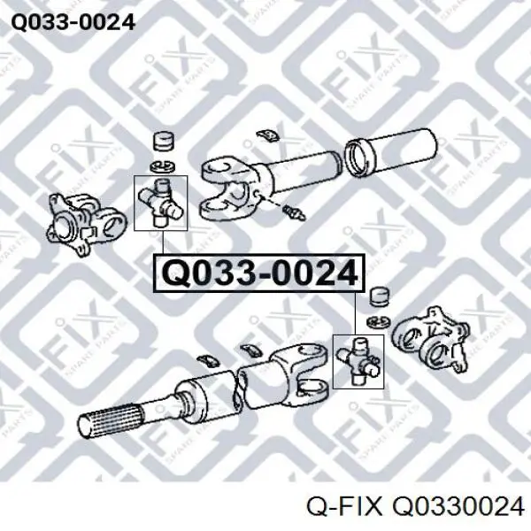 Крестовина карданного вала заднего Q0330024 Q-fix