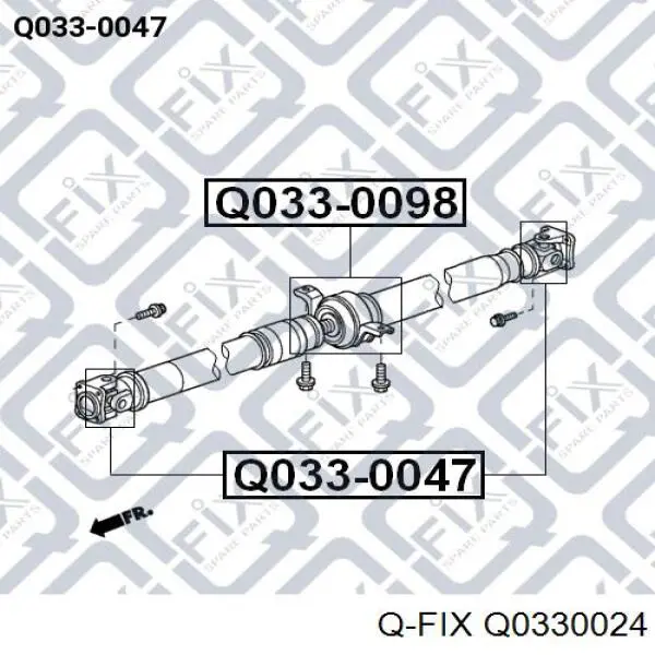 Крестовина заднего карданного вала  Q-fix Q0330024 цена, от 8.26 USD