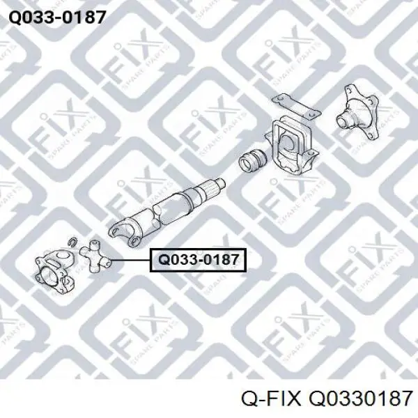 Q0330187 Q-fix cruzeta da junta universal traseira