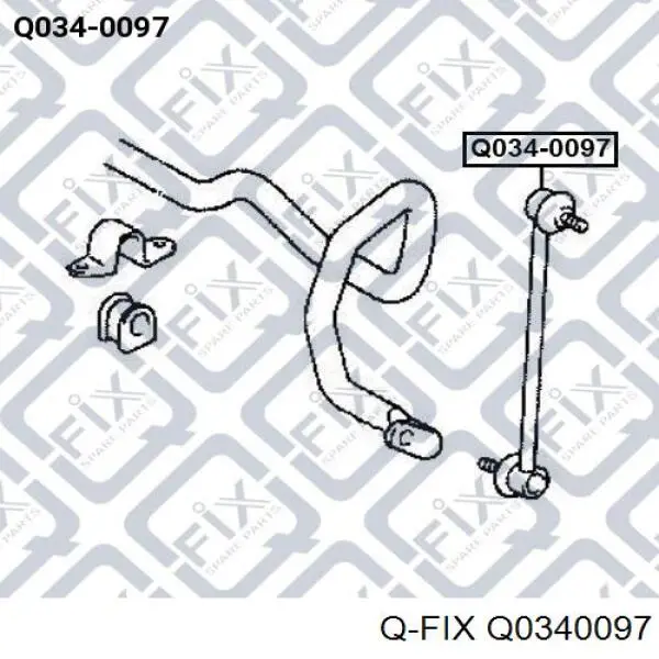 Стойка переднего стабилизатора Q0340097 Q-fix