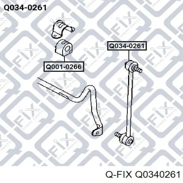 Q0340261 Q-fix montante de estabilizador dianteiro