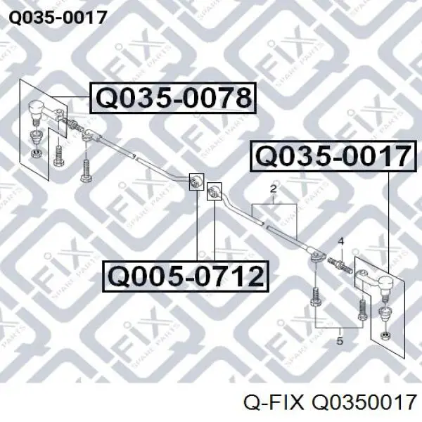 Рулевой наконечник Q0350017 Q-fix