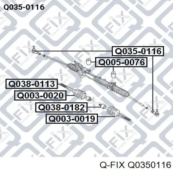 Рулевой наконечник Q0350116 Q-fix