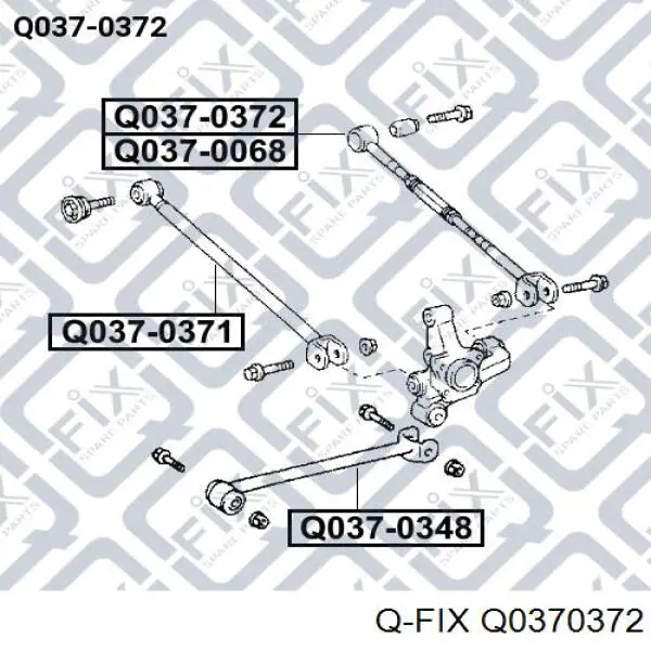 Q0370372 Q-fix barra transversal de suspensão traseira