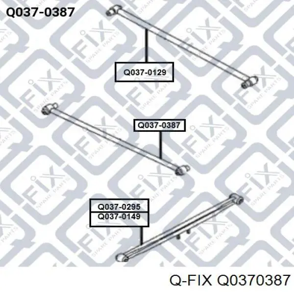 Тяга поперечная задней подвески Q0370387 Q-fix