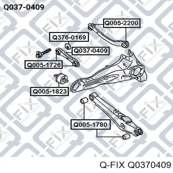 Растяжка задней подвески Q-fix Q0370409 цена, от 15.77 USD