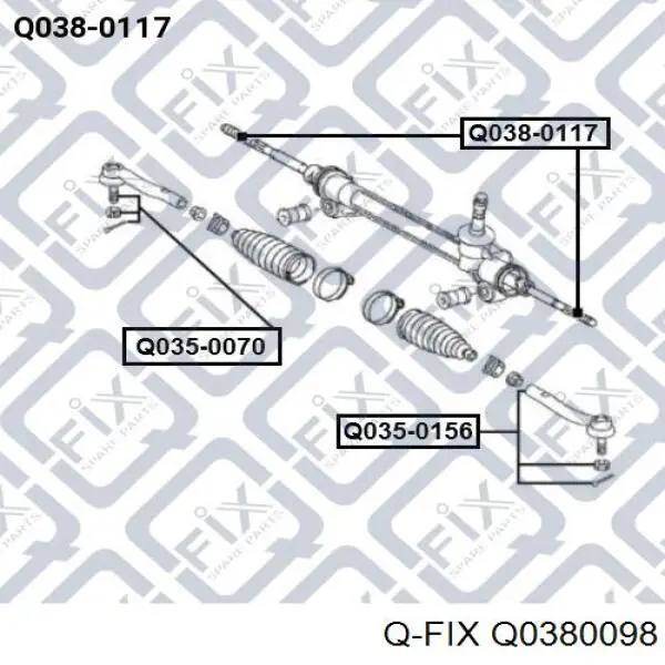 Q0380098 Q-fix Тяги рулевые
