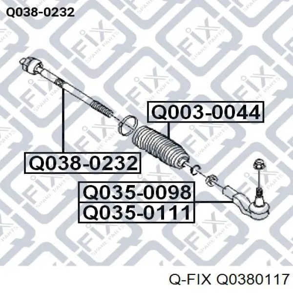 Q0380117 Q-fix Тяги рулевые