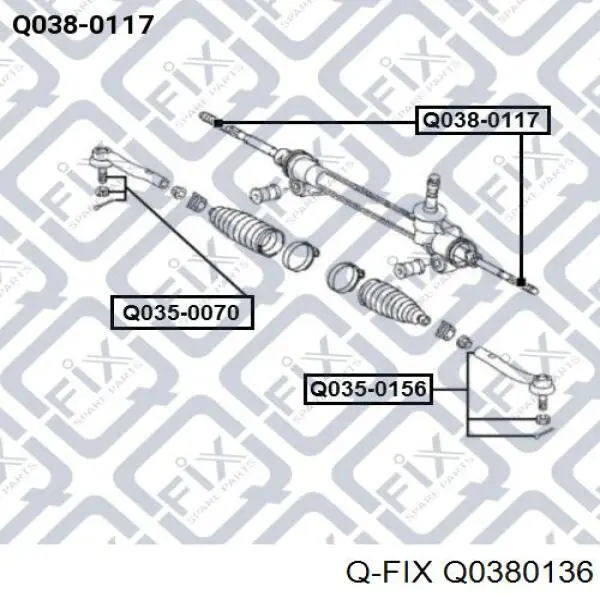 Q0380136 Q-fix Тяги рулевые