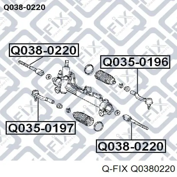 Q0380220 Q-fix рулевая тяга