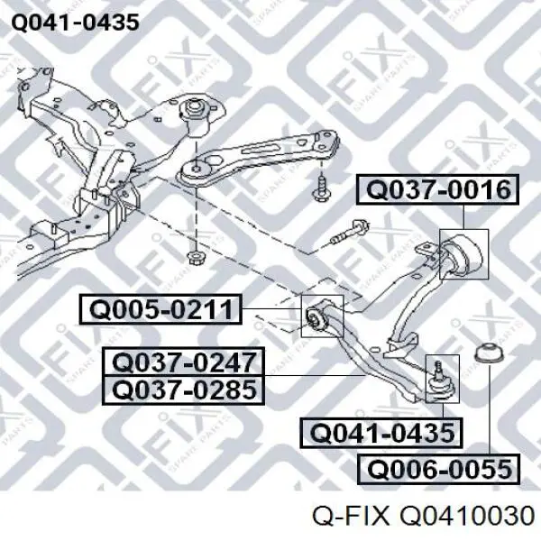 Шаровая опора, нижняя Q-fix Q0410030 цена, от 7.53 USD