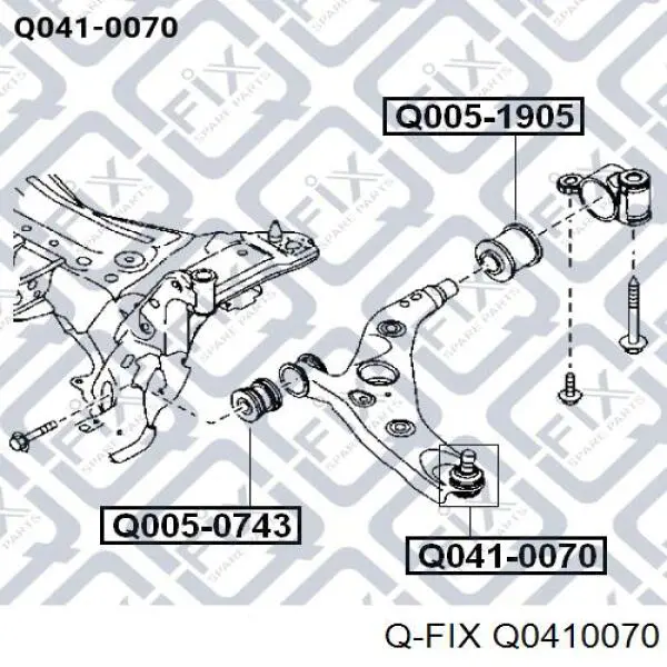 Нижняя шаровая опора Q0410070 Q-fix