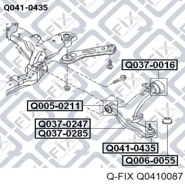 Нижняя шаровая опора Q0410087 Q-fix