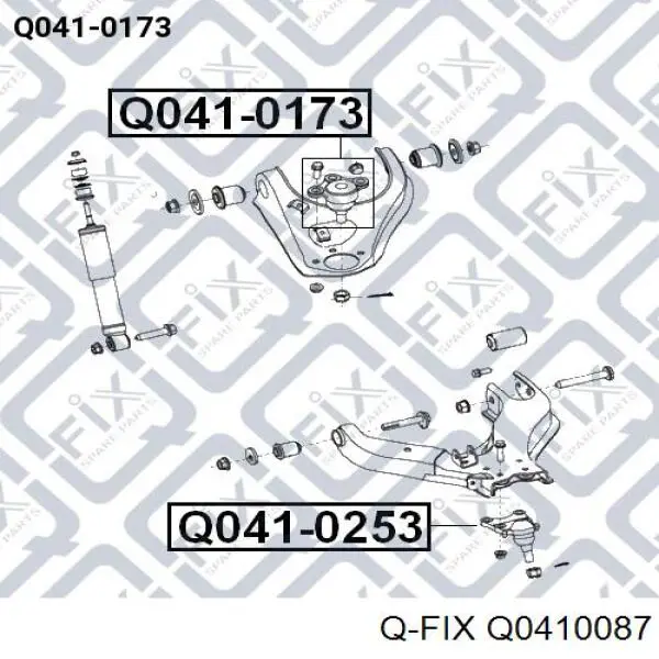 Шаровая опора, нижняя Q-fix Q0410087 цена, от 12.80 USD