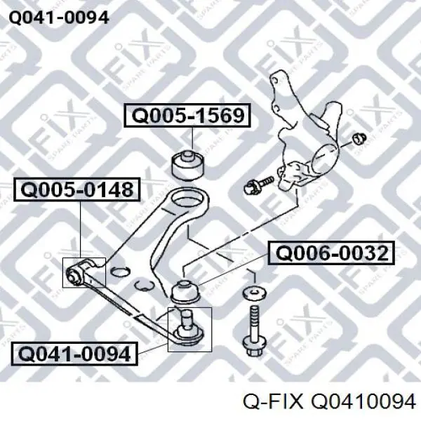 Нижняя шаровая опора Q0410094 Q-fix