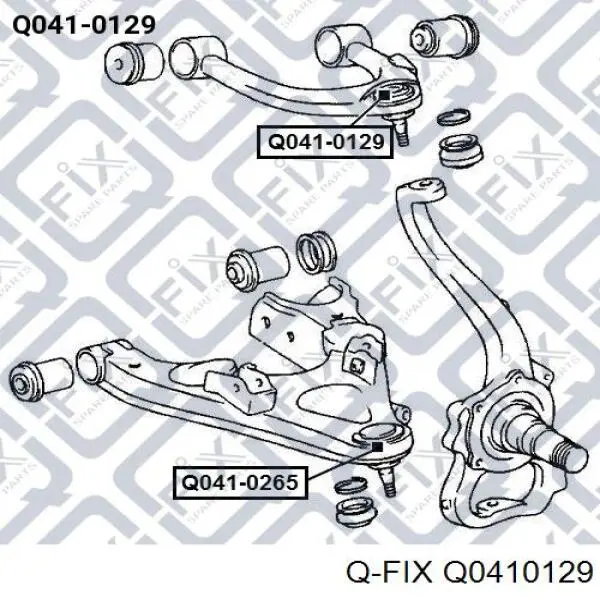 Верхняя шаровая опора Q0410129 Q-fix