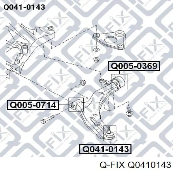 Шаровая опора Q0410143 Q-fix