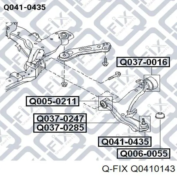 Шаровая опора, нижняя Q-fix Q0410143 цена, от 10.37 USD
