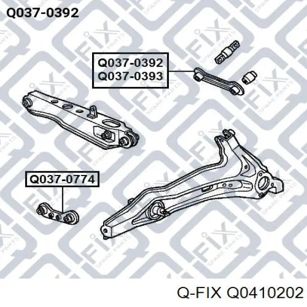 Верхняя шаровая опора Q-fix Q0410202 цена, от 6.51 USD