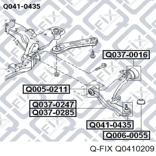 Нижняя шаровая опора Q-fix Q0410209