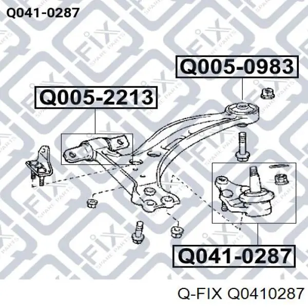 Шаровая опора Q0410287 Q-fix