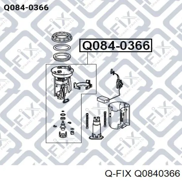 Топливный фильтр Q0840366 Q-fix