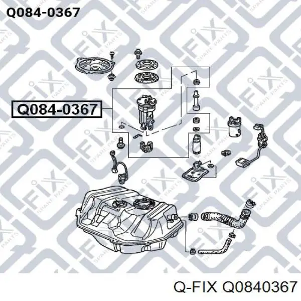 Q0840367 Q-fix módulo de bomba de combustível com sensor do nível de combustível