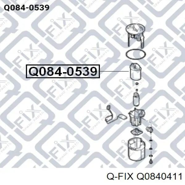 Топливный фильтр Q0840411 Q-fix
