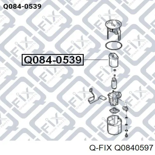 Q0840597 Q-fix Фильтр топлива